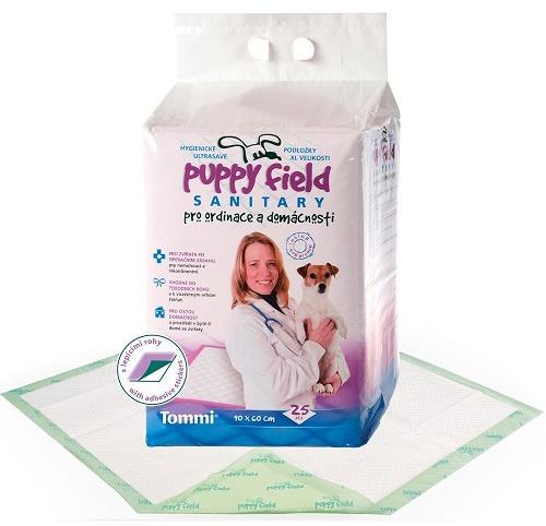 Puppy Field ultrasavé podložky 90 × 60 cm 25 ks
