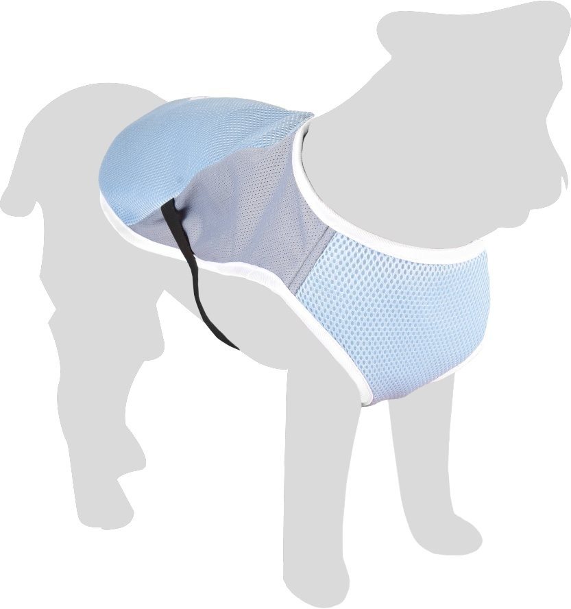 Flamingo Chladiaca vesta pre psov modro-sivá S 30 cm
