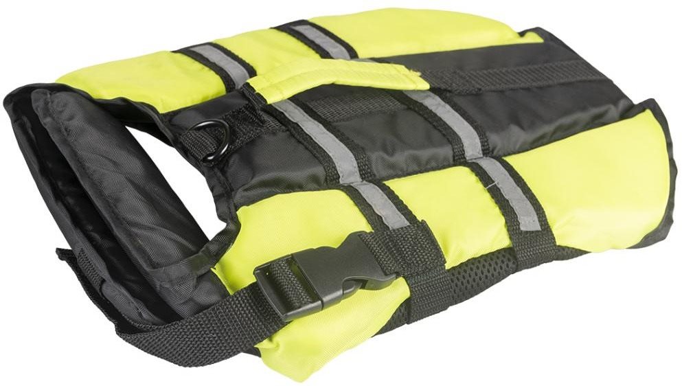 DUVO+ Záchranná plávacia vesta čierno-žltá XL 70 cm
