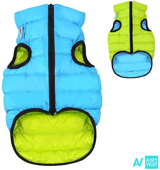 AiryVest bunda pre psov modrá/zelená S 30