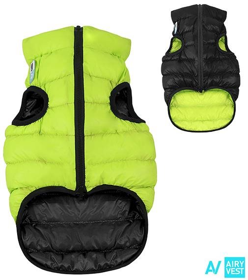 AiryVest bunda pre psov zelená/čierna XS 25
