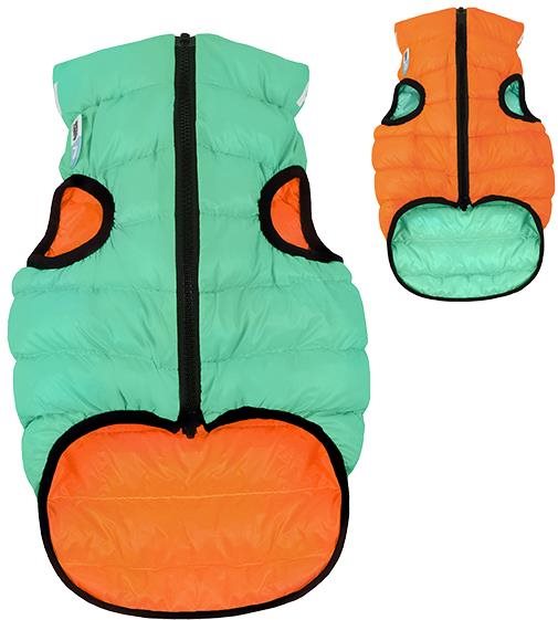 AiryVest Lumi bunda pre psov luminiscenčná/oranžová S 40