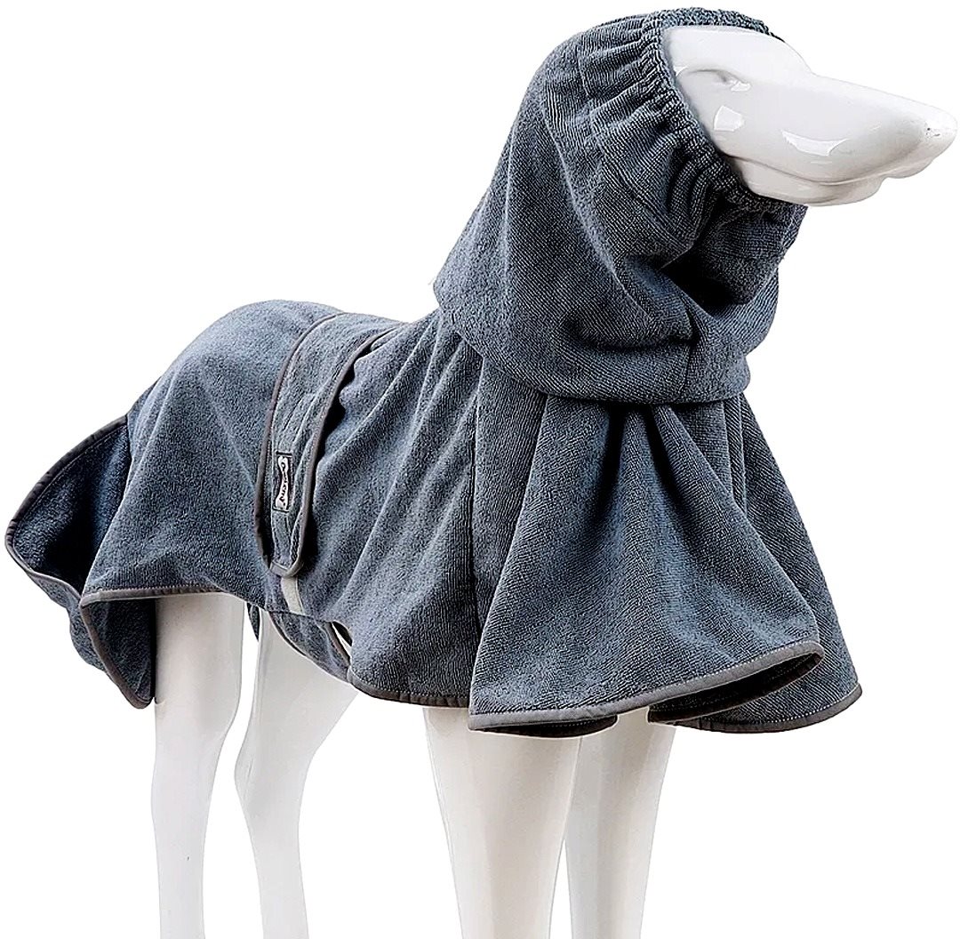 DogLemi Psí uterák/župan sivý XL