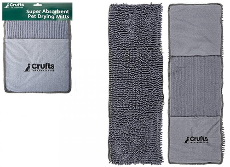 Crufts superabsorpčné rukavice na sušenie domácich maznáčikov extra veľké
