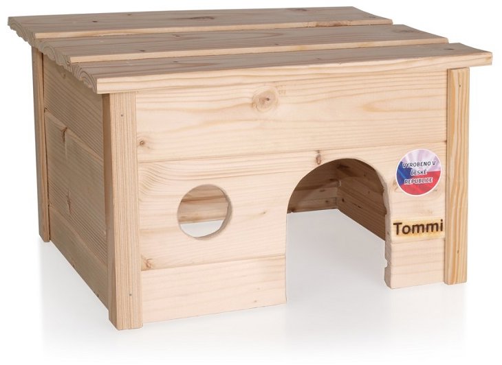 Tommi Domček pre morčatá snímateľná strecha