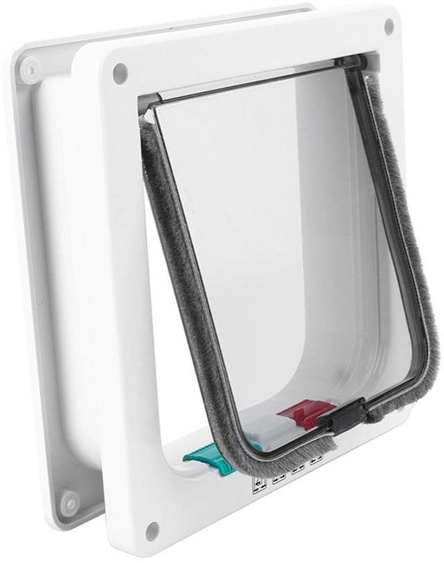 Bentech Dvierka pre psy a mačky s tunelom biele S