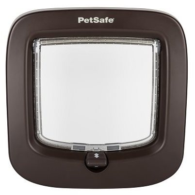 PetSafe Manuálne dvierka pre mačky a psov DeLuxe, hnedé