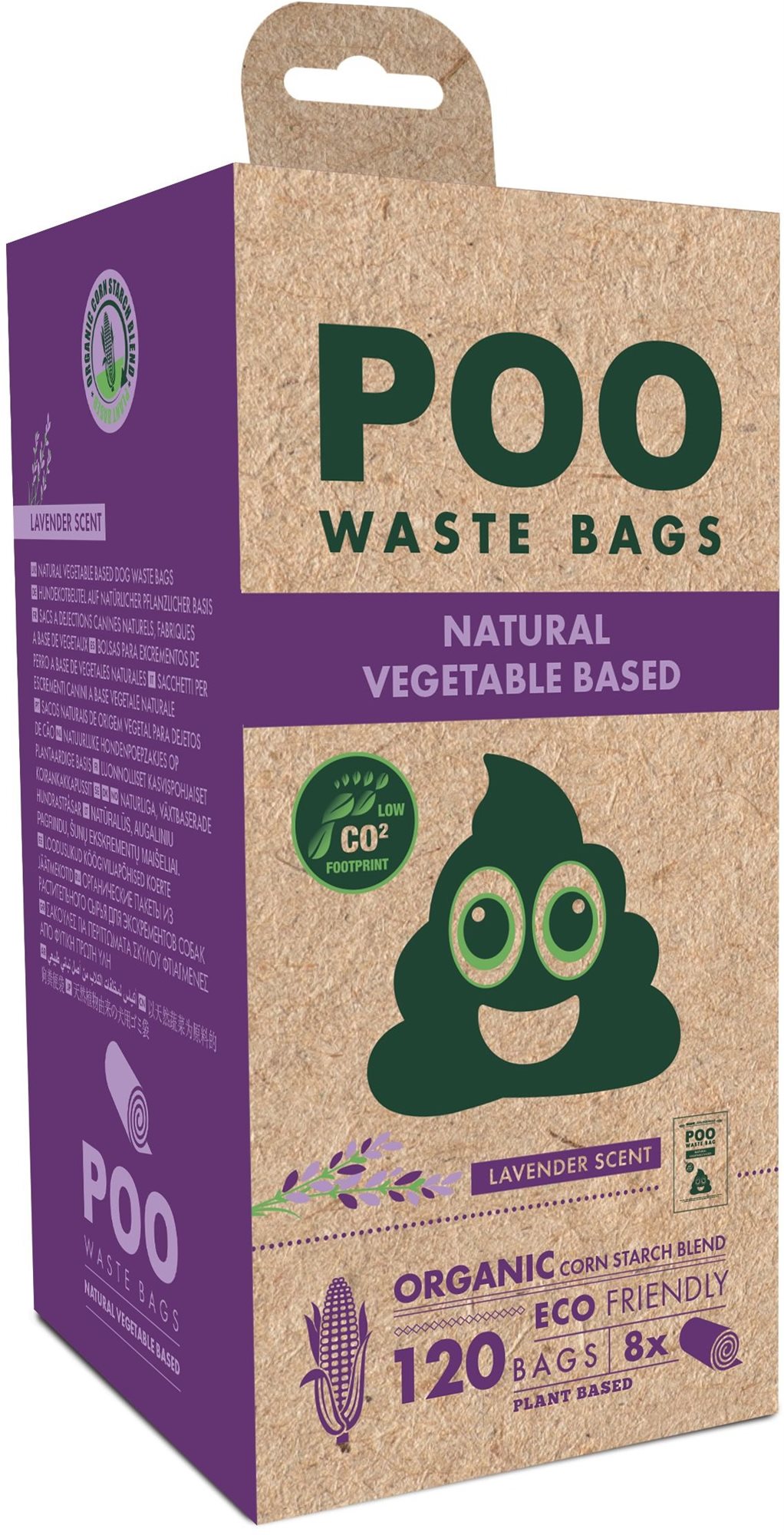 M-Pets POO Dog vrecká na exkrementy levanduľové malé 120 ks