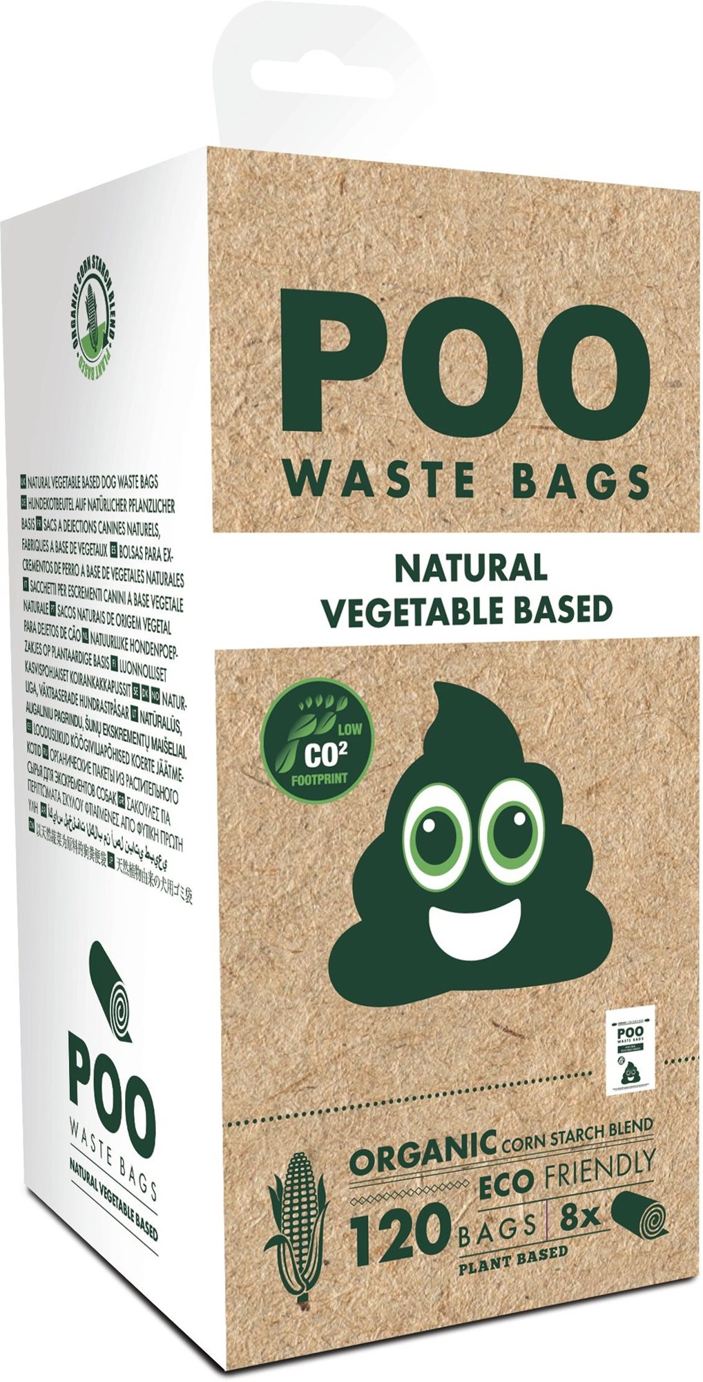 M-Pets POO Dog vrecká na exkrementy kompostovateľné malé 120 ks