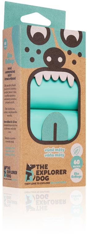 Explorer Dog Vrecká na psie exkrementy s vôňou mäty 60 ks