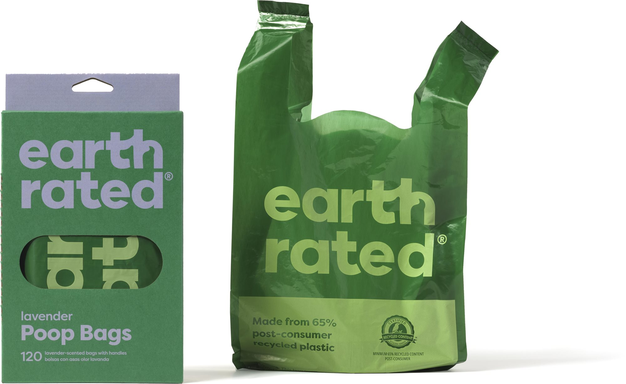 Earth Rated Vrecká na psie exkrementy s ušami s vôňou 120 ks box