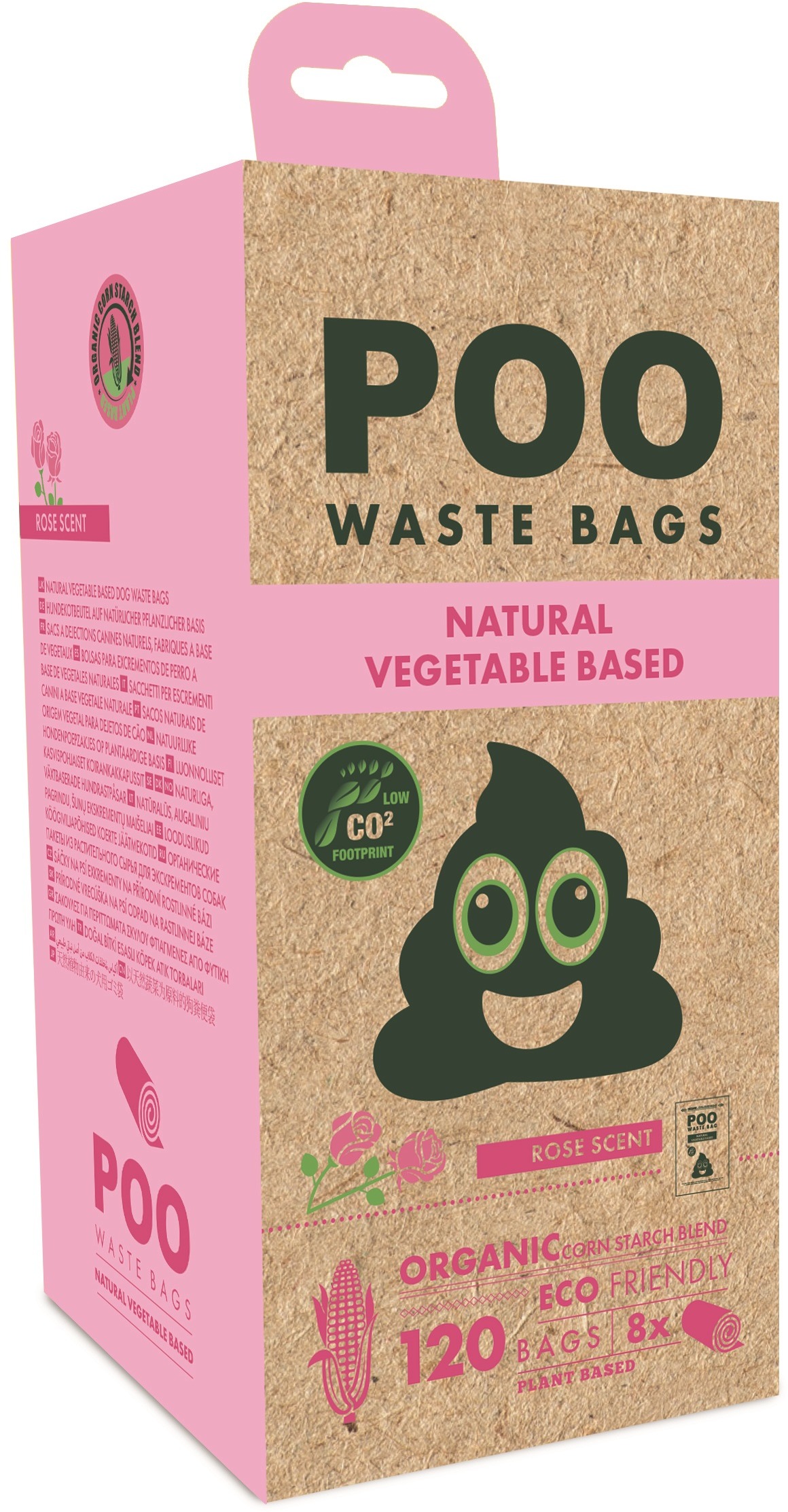 M-Pets POO Dog vrecká na exkrementy s vôňou ruže malé 120 ks