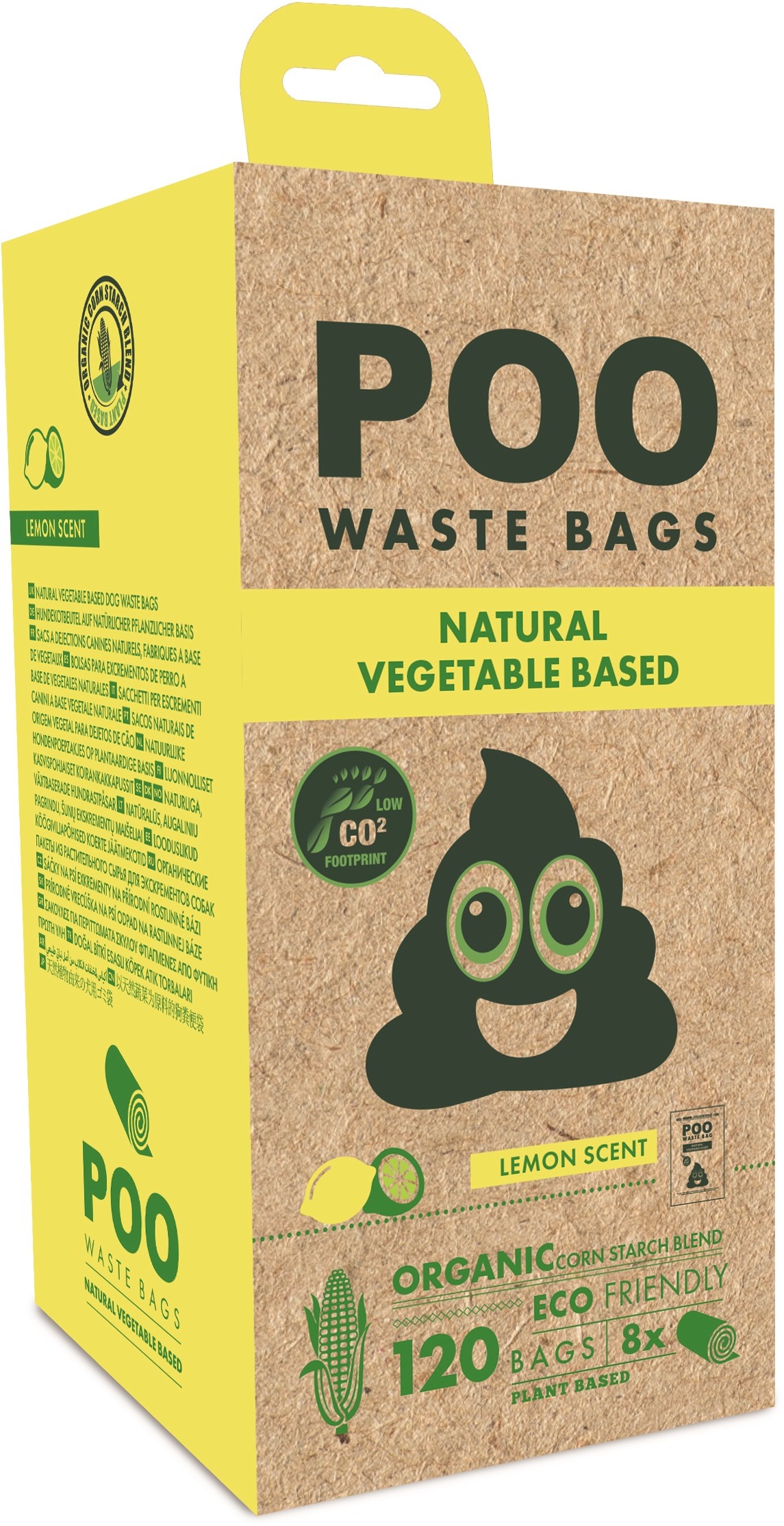 M-Pets POO Dog vrecká na exkrementy citrónové malé 120 ks