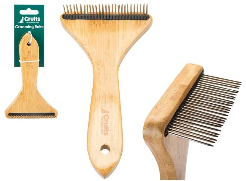 Crufts Hrabičkový hrebeň z bambusu na srsť
