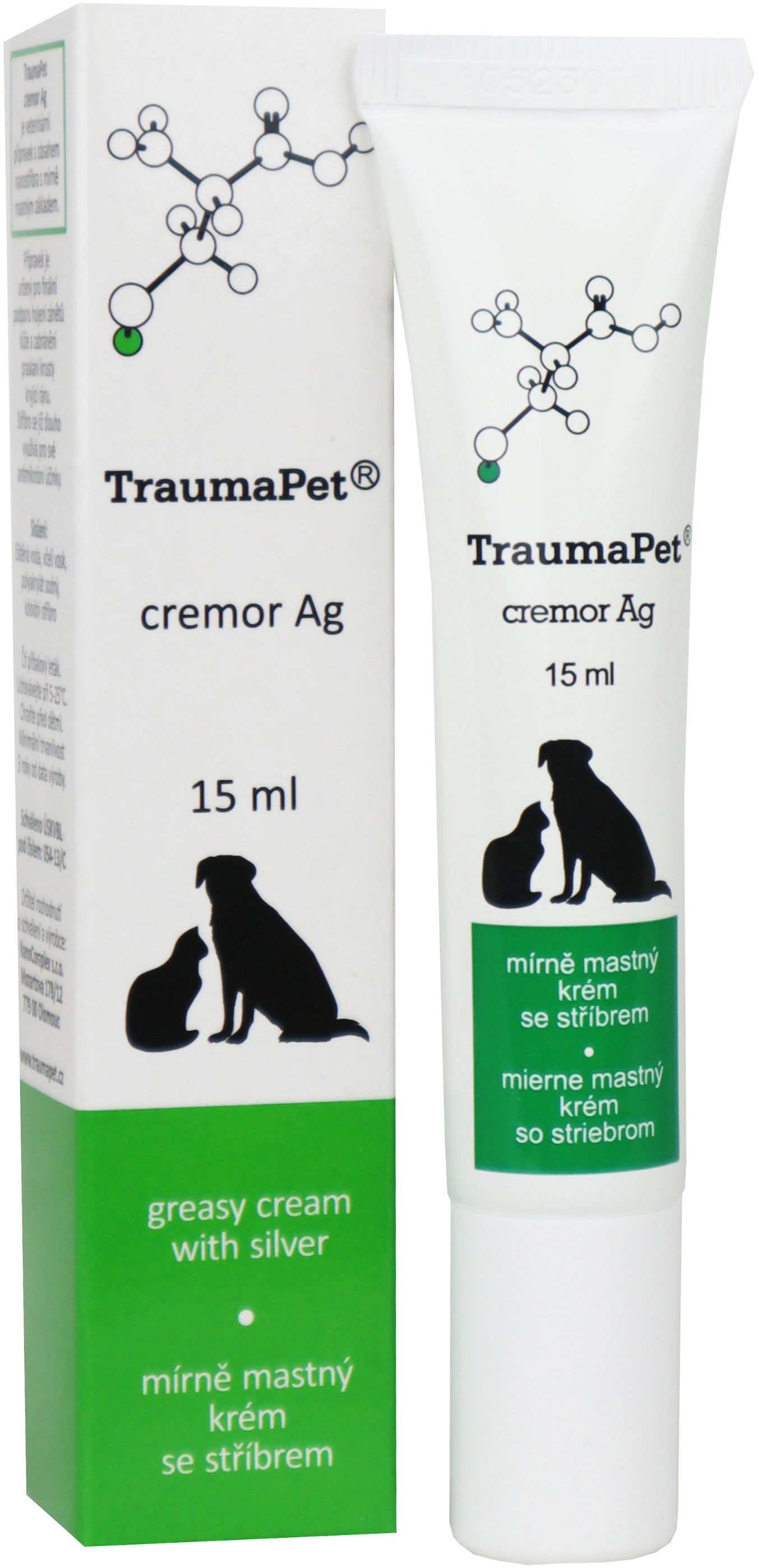 TraumaPet Cremor Ag krém na podporu hojenia 15 ml