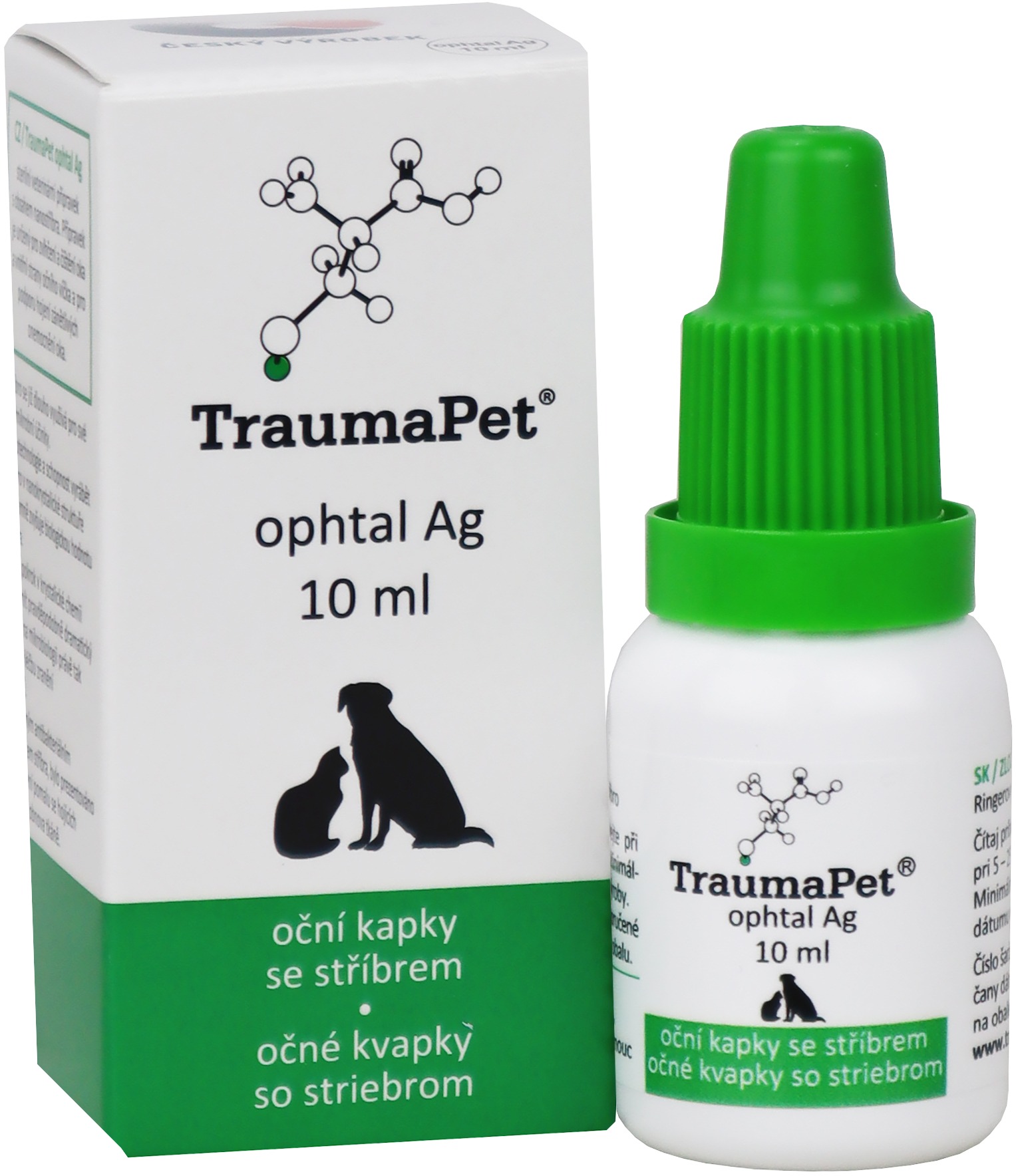 TraumaPet Ophtal Ag očné kvapky 10 ml