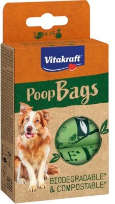 Vitakraft Poop Bags na exkrementy 3× 15 ks