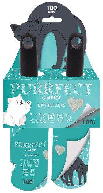 M-Pets Purrfect valček na chlpy 2 × 100 útržkov