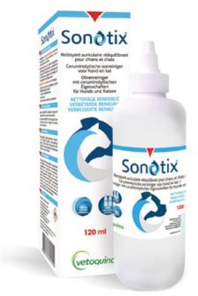 Vetoquinol Sonotix čistič uší pre psy a mačky 120 ml