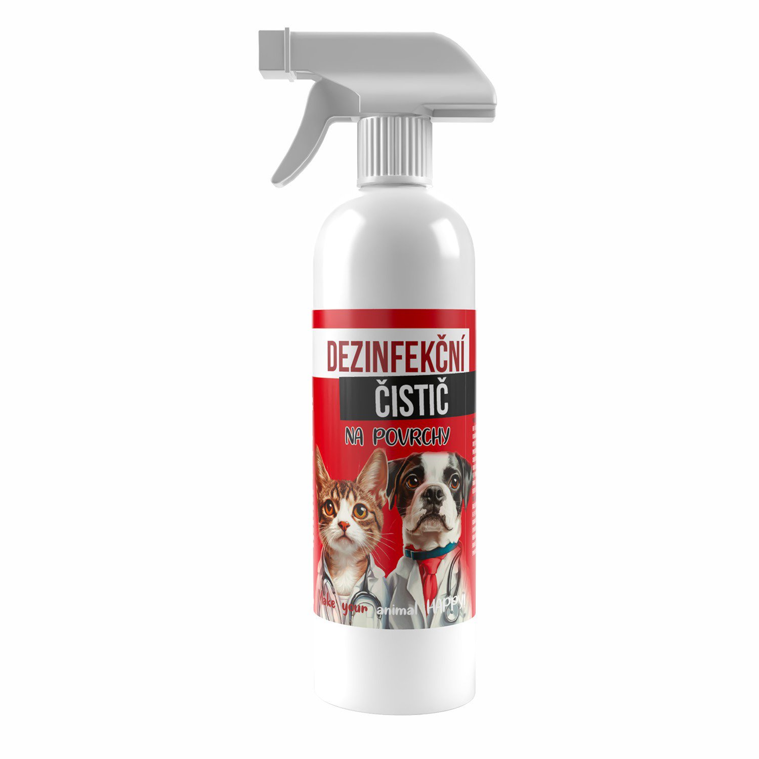 PETclean Dezinfekčný čistič v rozprašovači 500 ml