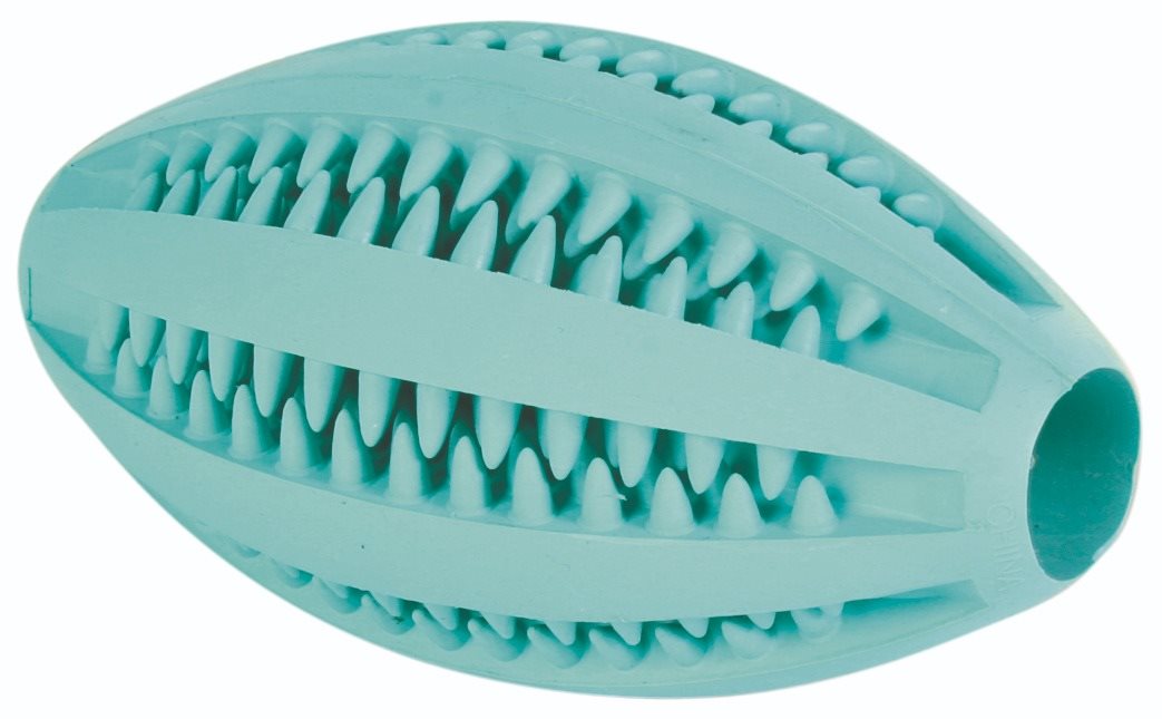 Trixie DentaFun Rugby lopta s mätou 11 cm