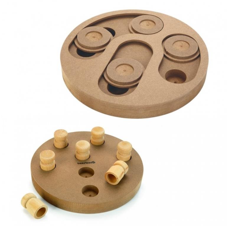 Beeztees Giono 2 v 1 drevený hlavolam 25 cm