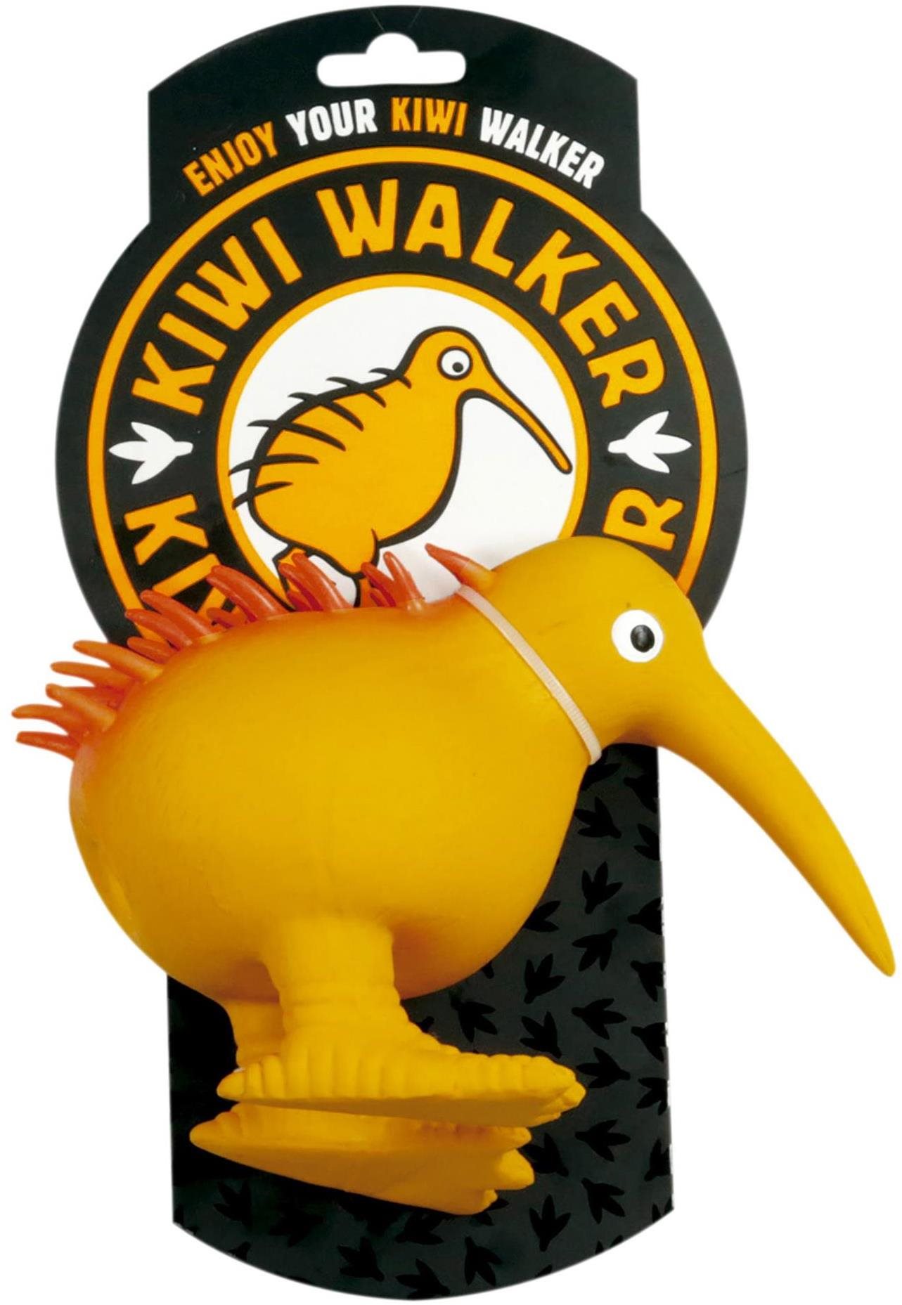 Kiwi Walker Latexová hračka pískacia Kiwi Oranžová M 11,5 cm
