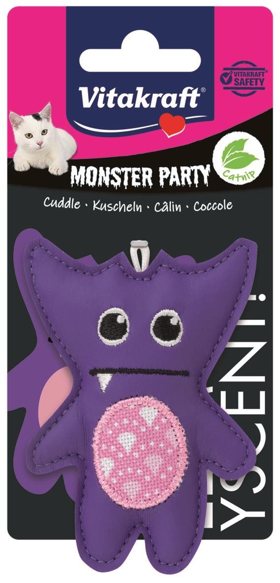 Vitakraft Hračka Monster fialový s kocúrnikom