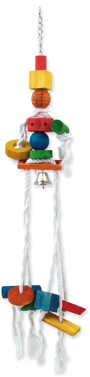 Bird Jewell hračka Medúza závesná drevo – povraz 9 × 70 cm