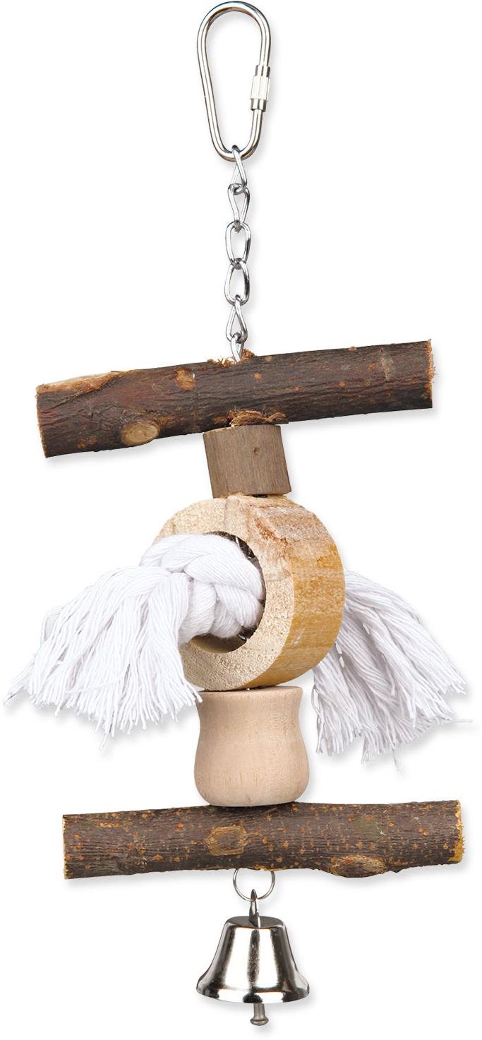 Trixie hračka Living Toy povraz/zvonček 20 cm