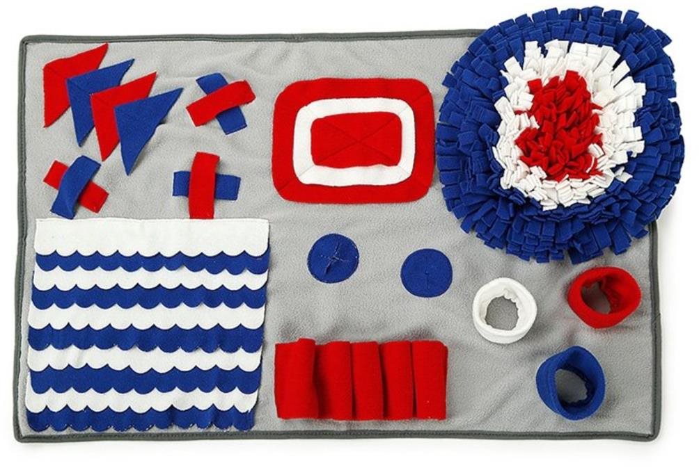 DogLemi čuchací koberček Snuffle sivý 75 × 50 cm
