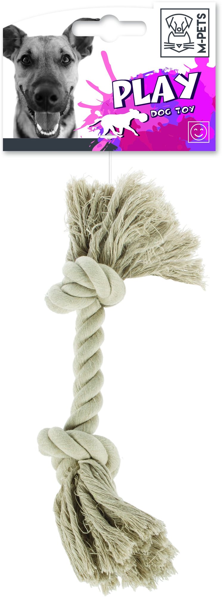 M-Pets Preťahovacie lano s uzlami bavlnené 20 cm