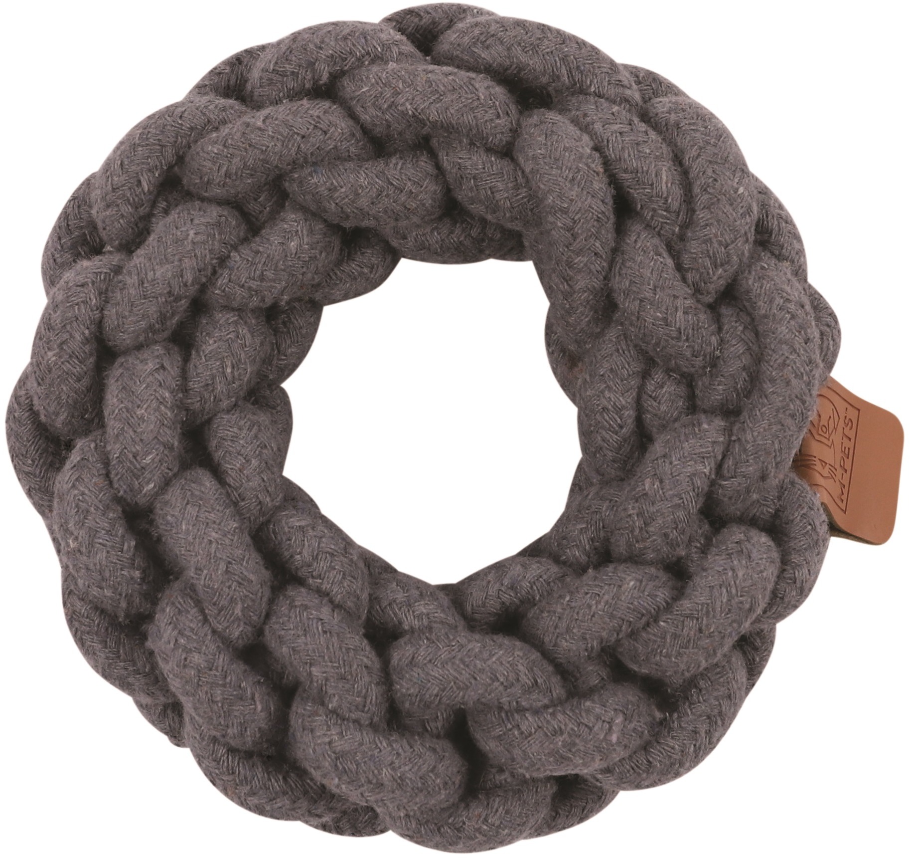 M-Pets COTO Kruh preťahovací bavlnený sivý 13 cm