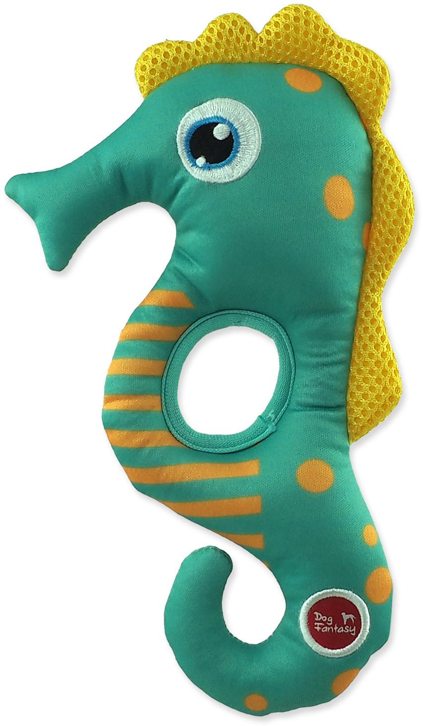 Dog Fantasy Water Float morský koník pískací a plávajúci zelený 22,5 cm