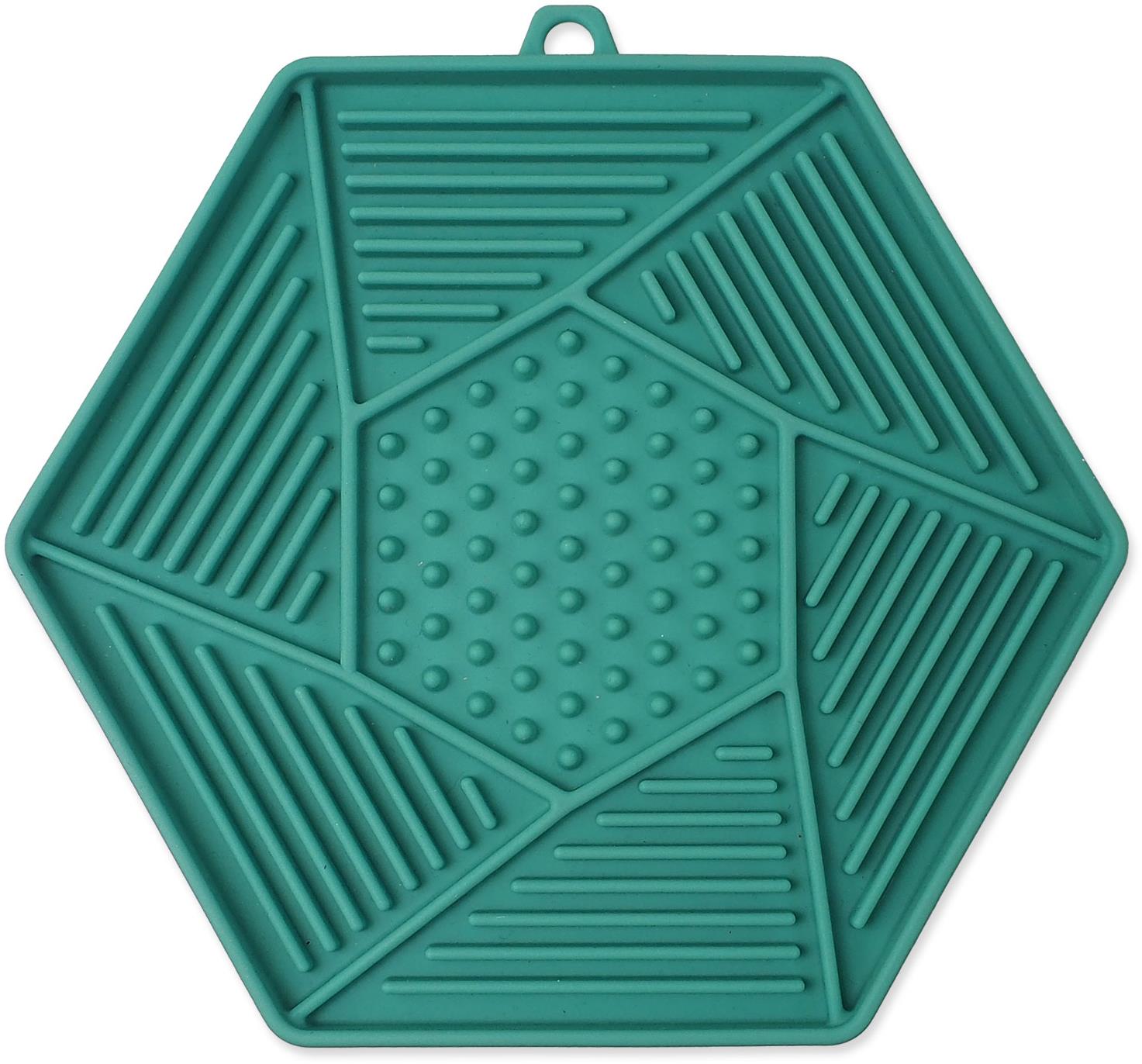 Epic Pet Lick & Snack hexagón svetlozelený 17 × 15 cm