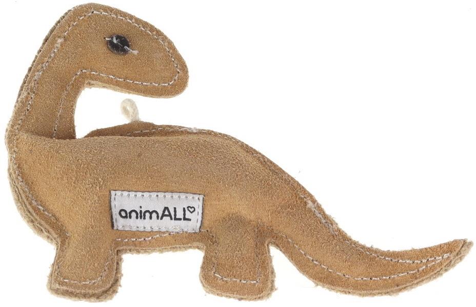 animALL Hračka Dinosaurus koža natural 20 × 18 cm