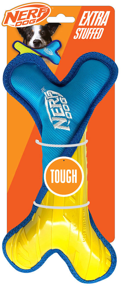 Nerf Dog Odolná kosť s plyšovou nylonovou výplňou 28 cm
