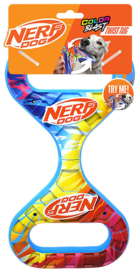 Nerf Dog Rotujúce ťahadlo Infinity s farebným úchopom 27 cm