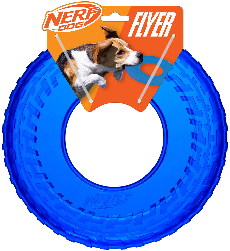 Nerf Dog Lietajúci tanier z priehľadnej gumy 25 cm
