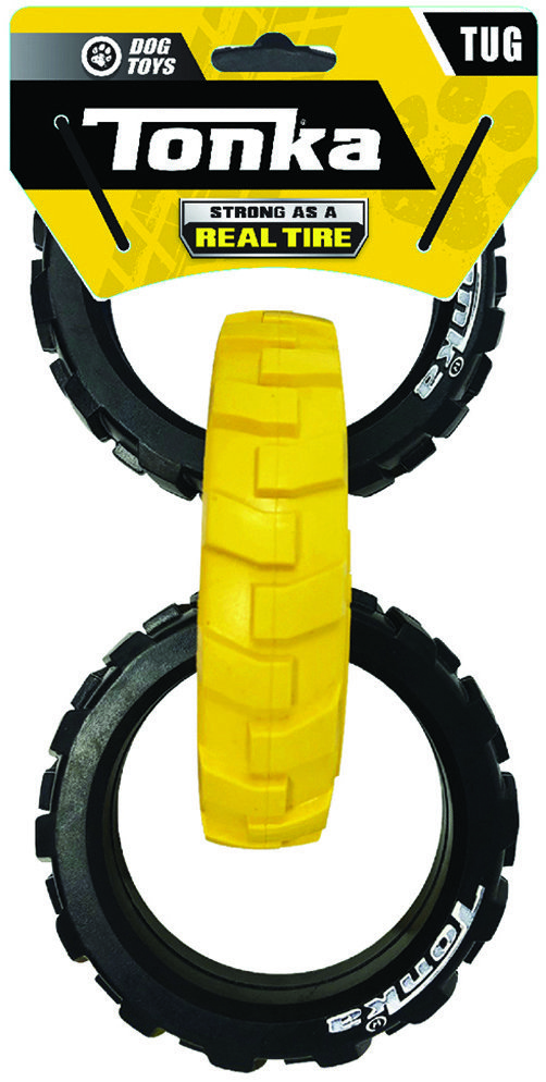 Tonka Gumové 3-kruhové ťahadlo s flexibilným vzorom 27 cm