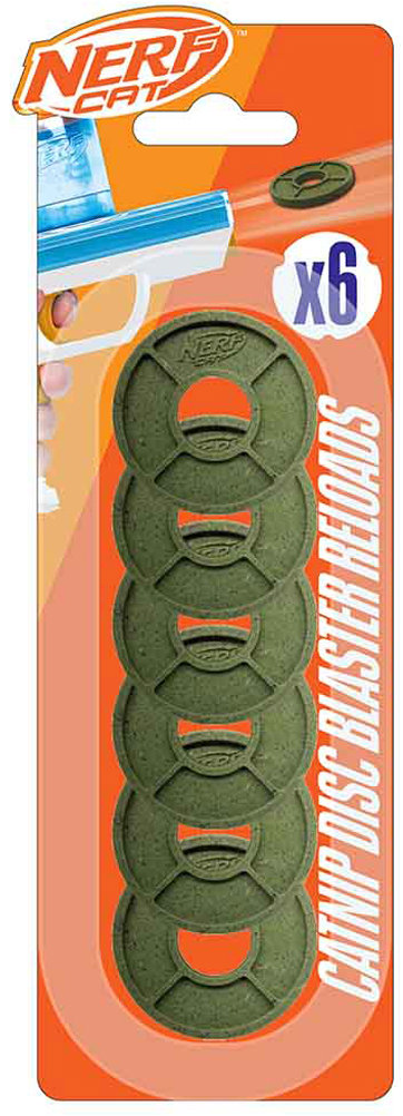 Nerf Cat Penové disky s kocúrnikom 3,84 cm 6 ks