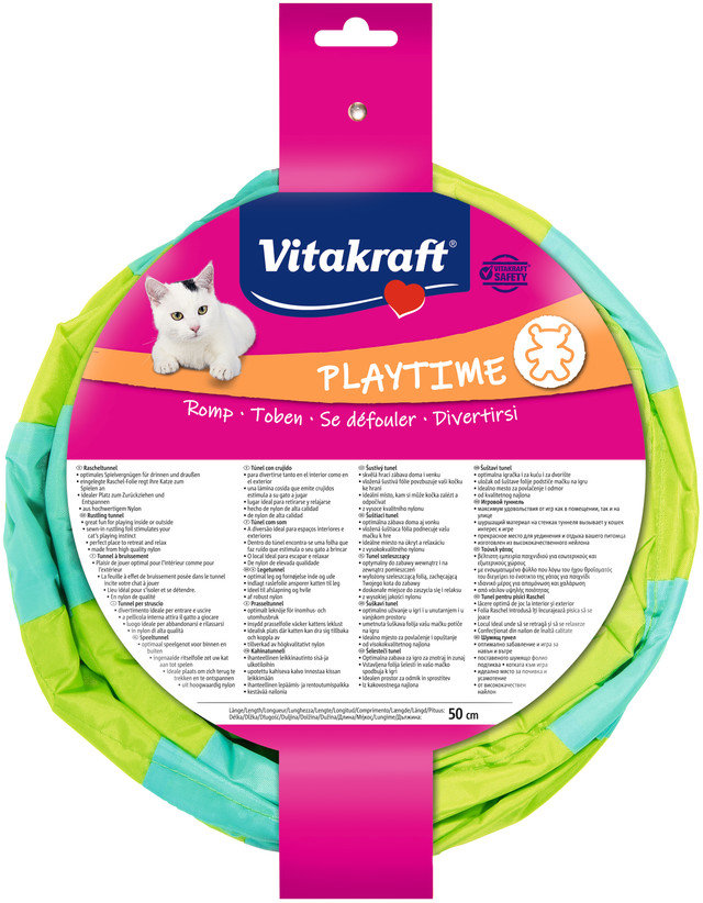 Vitakraft – Šuštiaci nylonový tunel, 50 × 25 cm