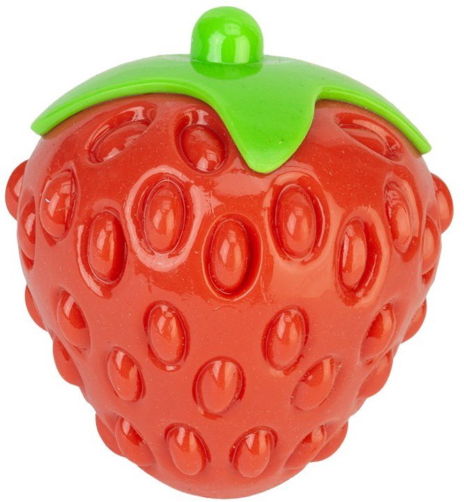 Pet Pro Chladiaca hryzacia hračka v tvare jahody, 9 cm