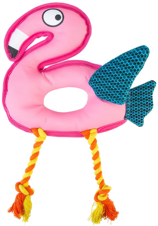 Pet Pro Plávajúca hračka pre psov – plameniak, 22 cm