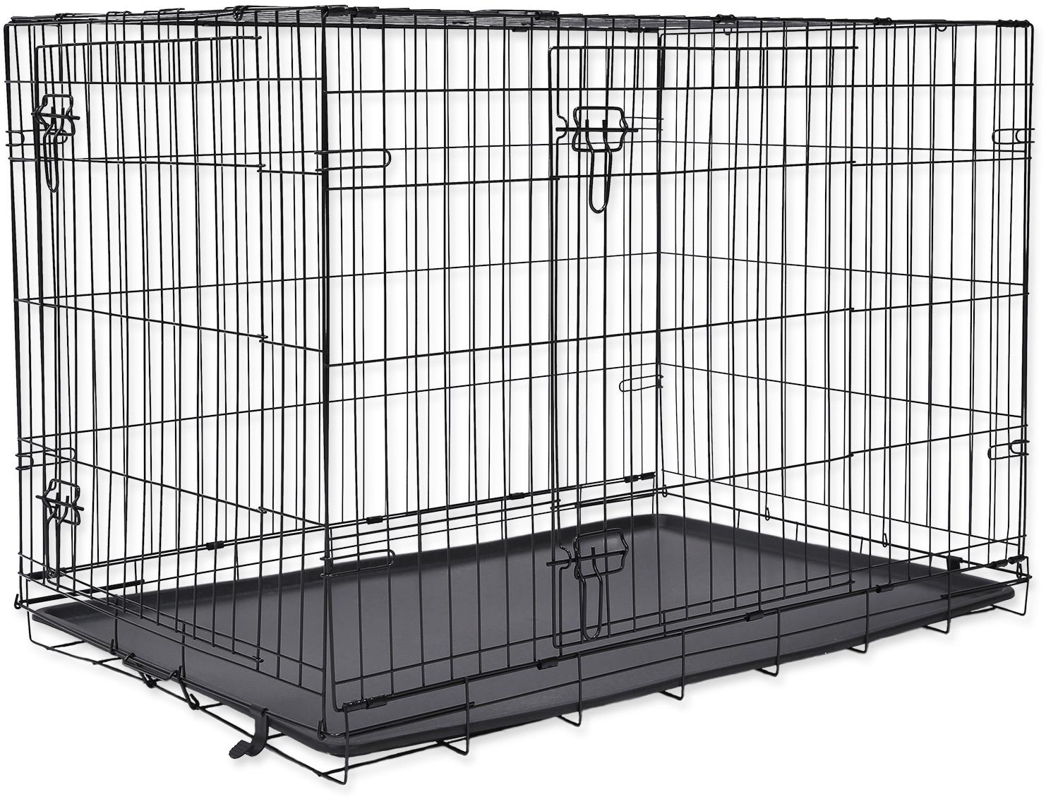 Dog Fantasy Klietka skladacia XL, s dvoma dverami, rozmer 106 × 69 × 77 cm