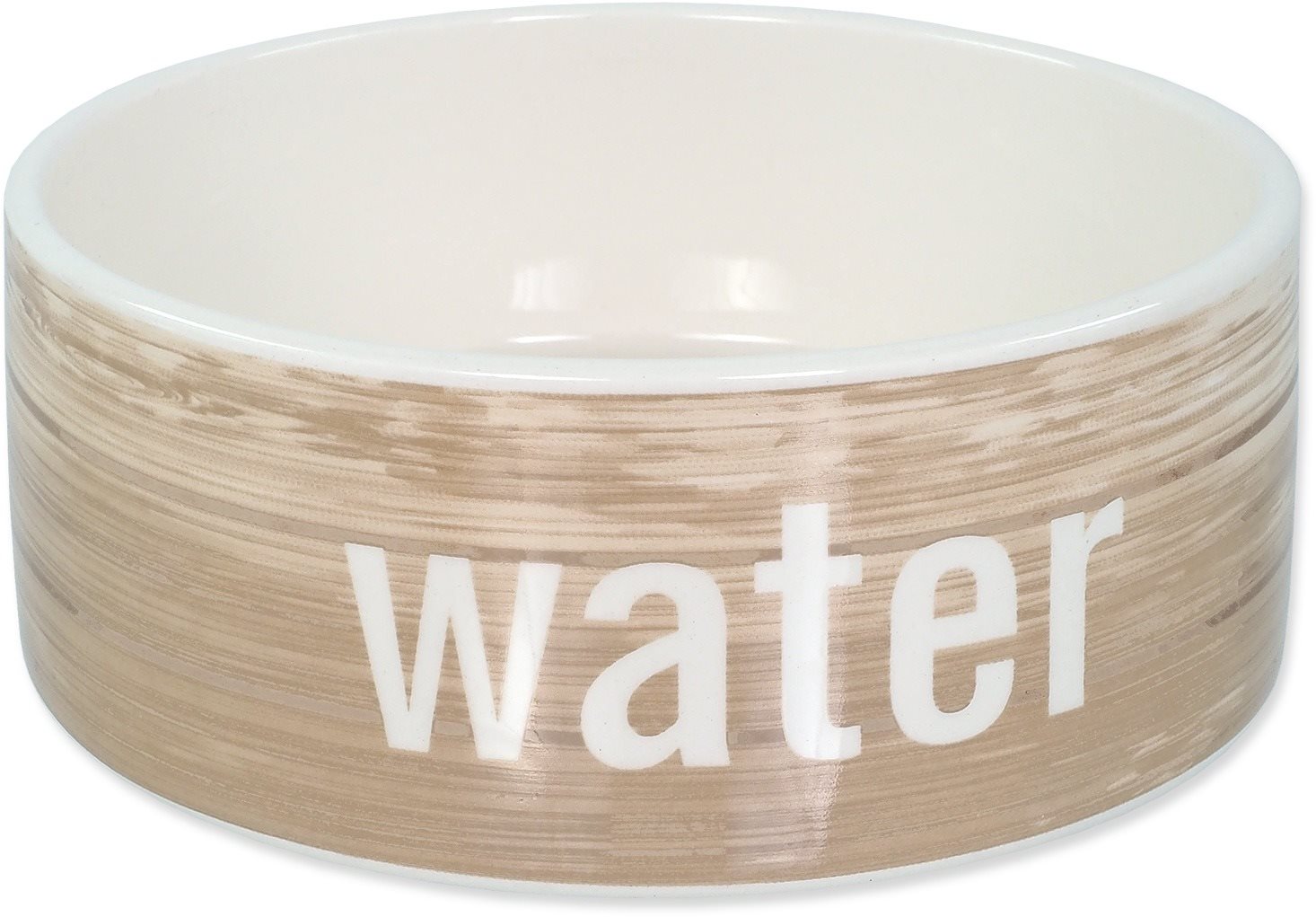 Dog Fantasy Miska DF keramická vzor drevo 770 ml