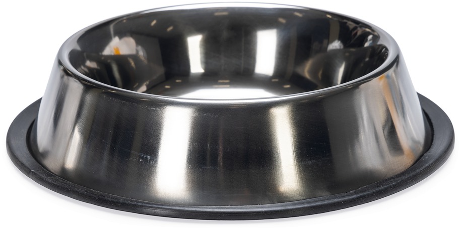 Karlie Nerezová miska s gumovým okrajom 700 ml