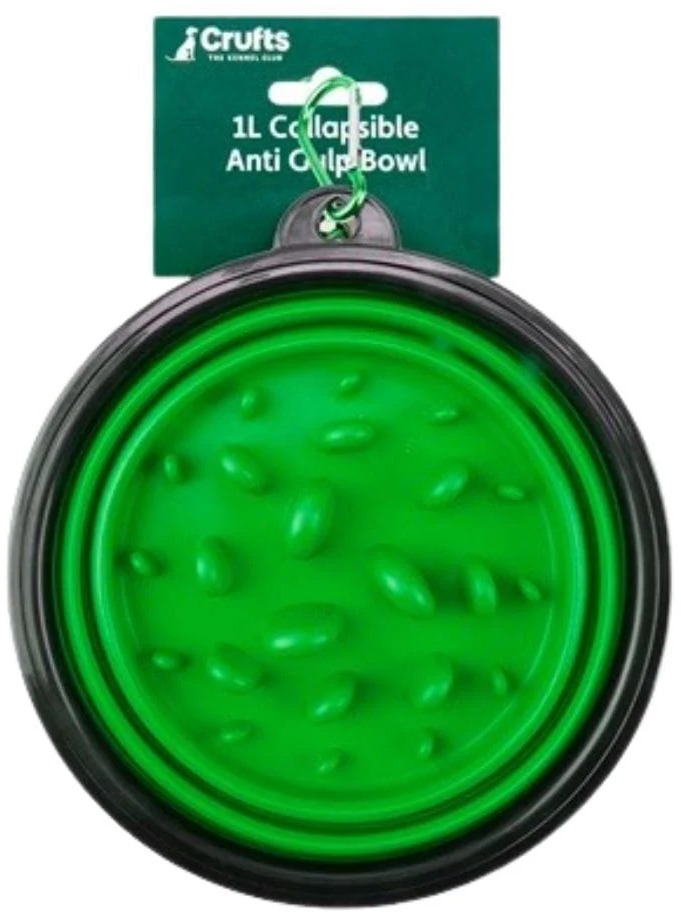 Crufts Skladacia antihltacia miska pre domácich maznáčikov 1 l