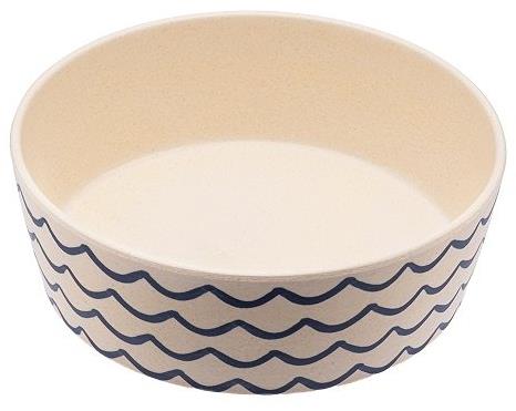 BecoBowl Bambusová miska pre psa Ocean waves veľkosť L