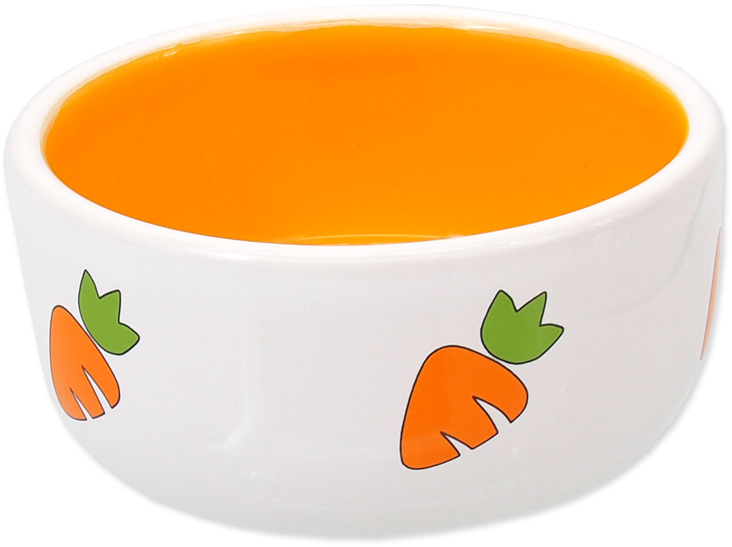 Small Animals Miska keramická pre králiky bielo-žltá 11,5 × 5 cm, 300 ml